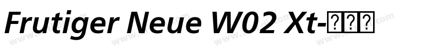 Frutiger Neue W02 Xt字体转换